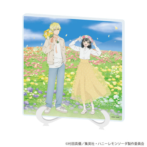 『ハニーレモンソーダ』アクリルアートボード01/石森羽花&三浦 界(描き下ろしイラスト)